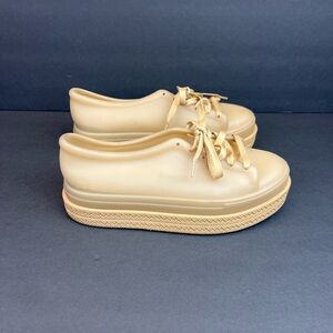 Melissa Jelly Platform Lace Up Shoes Sneakers Size 9